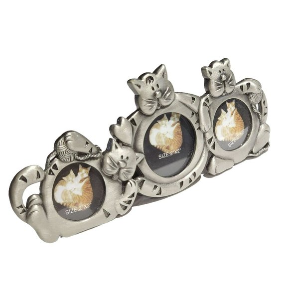 Other - Vintage Metal Cat Picture Frame Vintage Cute Cat